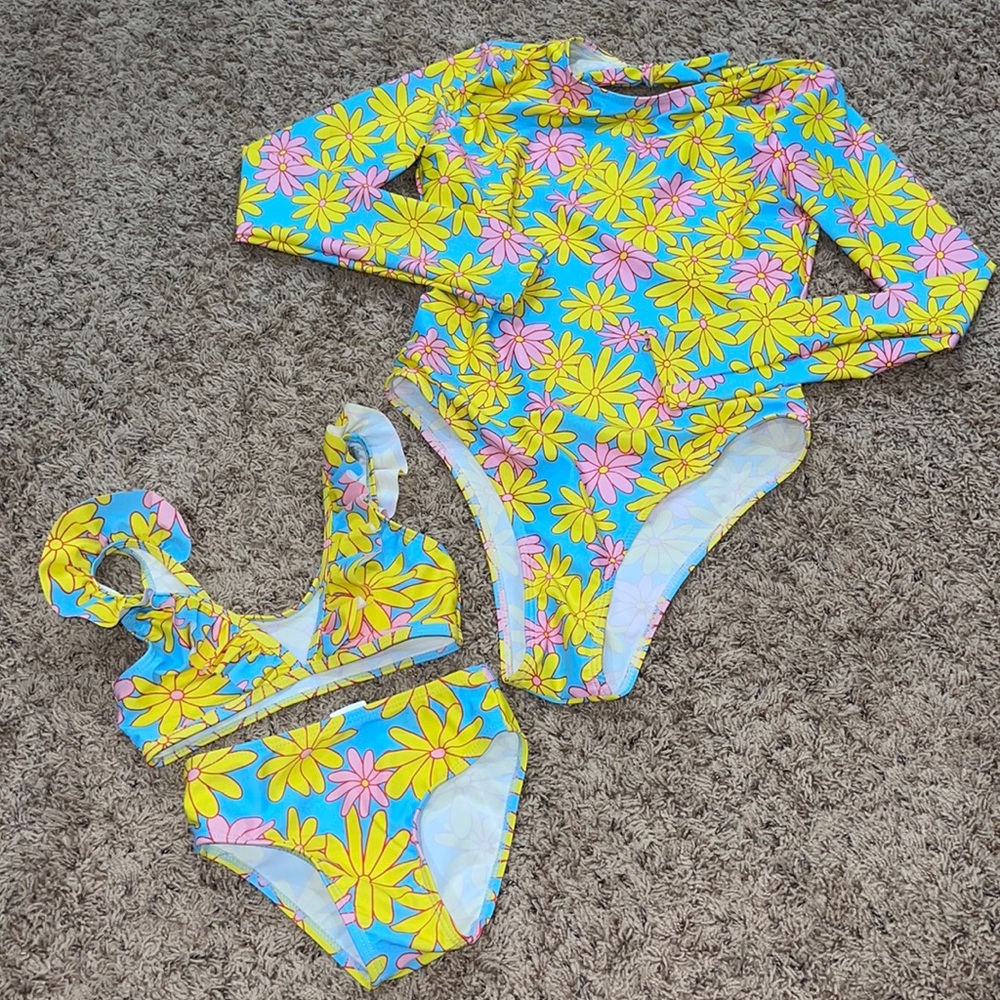 SHEIN mommy and me matching swim